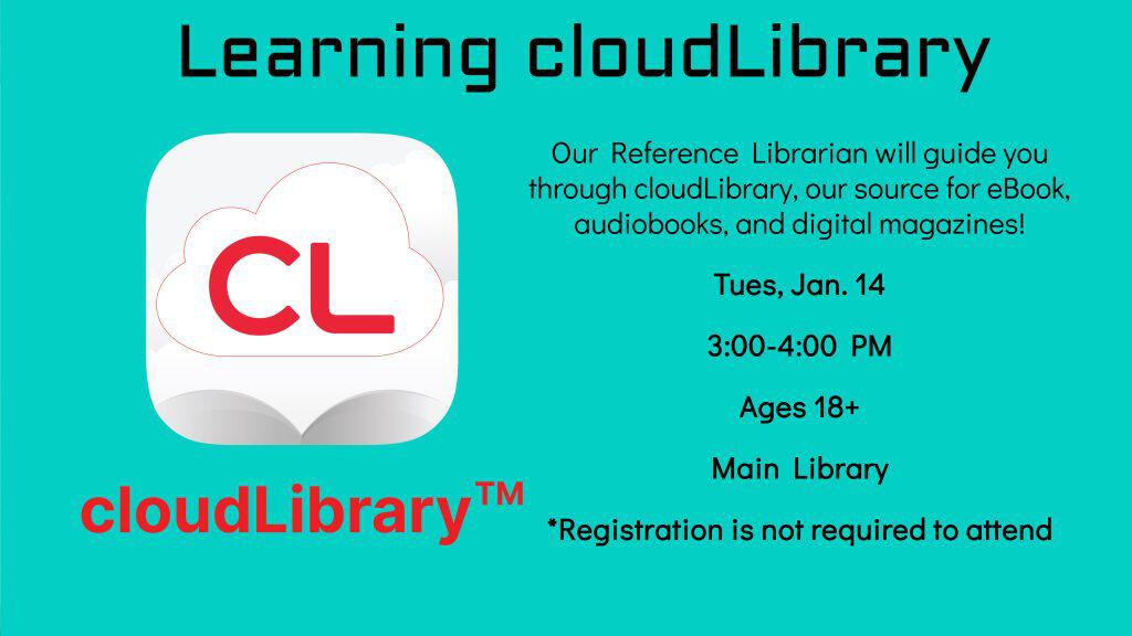 Learning cloudLibrary Jan. 2025 Iberia Parish Library