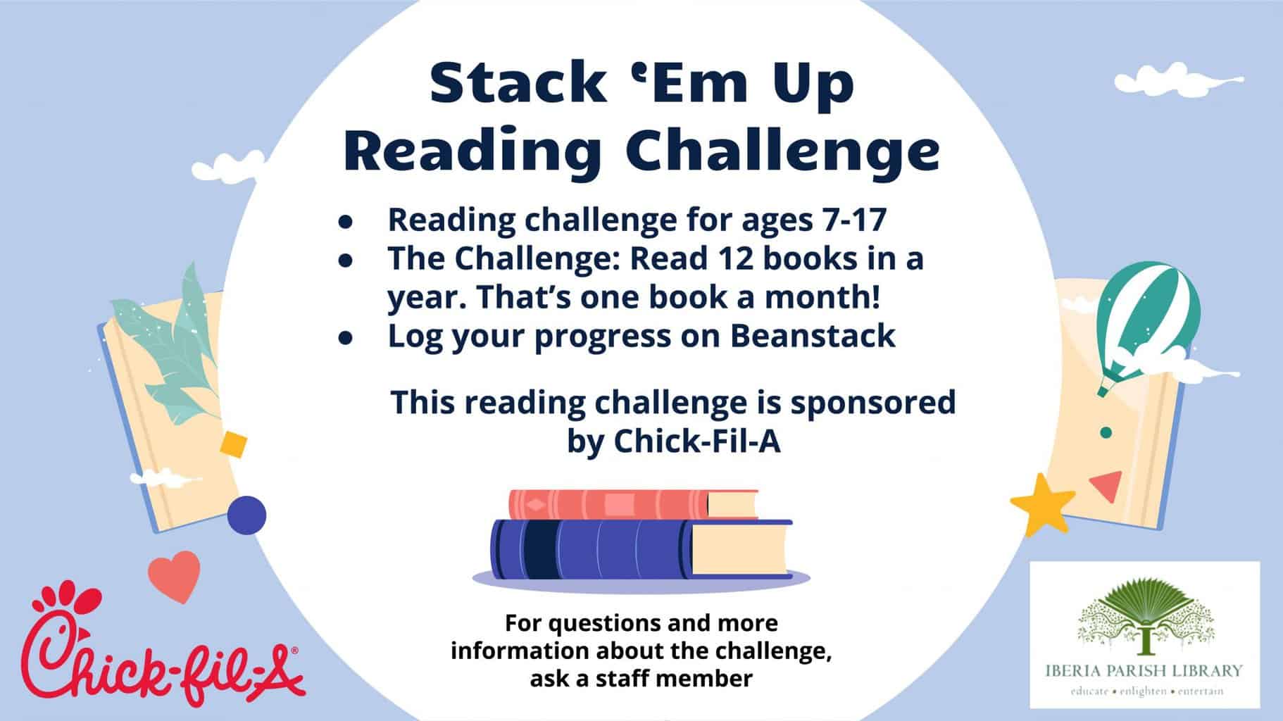 Beanstack Reading Challenges Iberia Parish Library