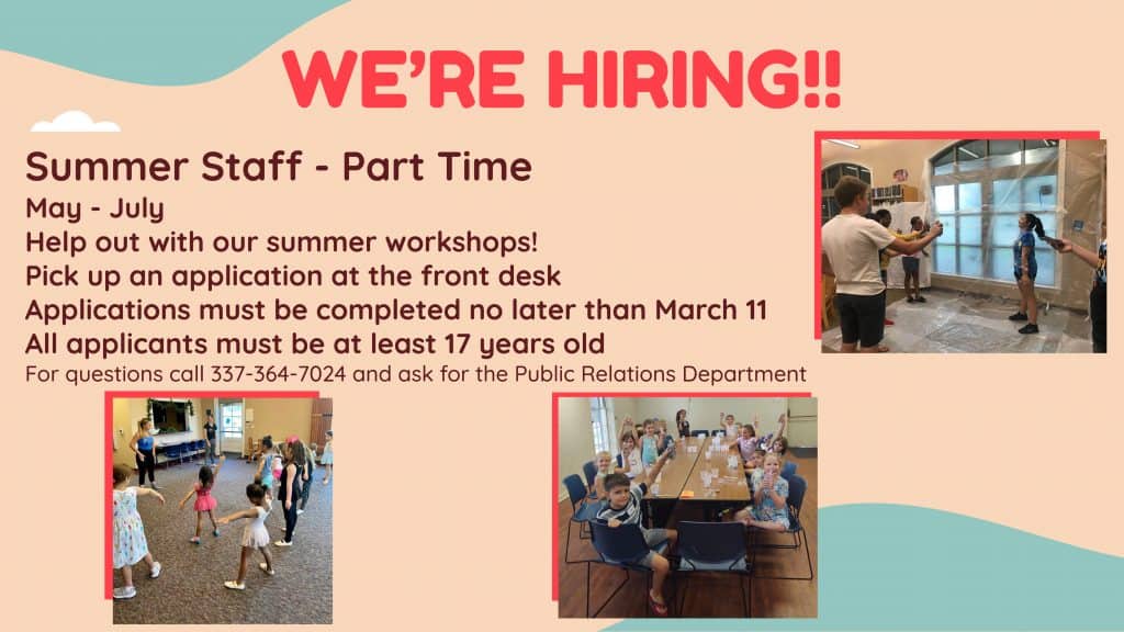 Summer Staff Hiring 2024 Iberia Parish Library   Summer Staff Hiring 2024 1024x576 